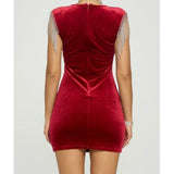 Deep V Neck Chain Dress - Chic4Chicas