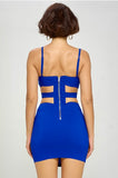 Wired Low V BodyCon Dress With Cut Out Side Detail - Chic4Chicas