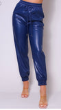 Pu Jogger Pants - Chic4Chicas