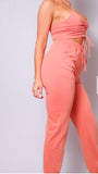 Ruched Crop Tank and Jogger  Set - Chic4Chicas